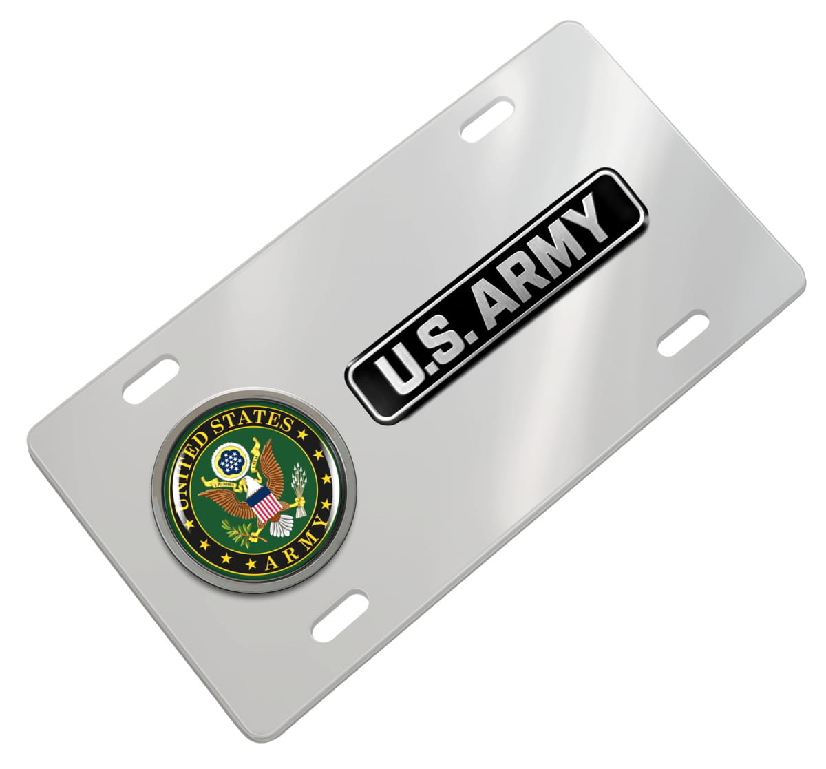 U.S. Army - Stainless Steel Car License Plate U.S. Army - Stainless Steel Car License Plate